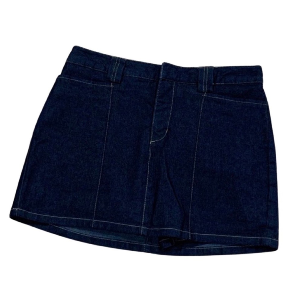 NWT XHILARATION Stretch Blue Jean Skirt Size 5